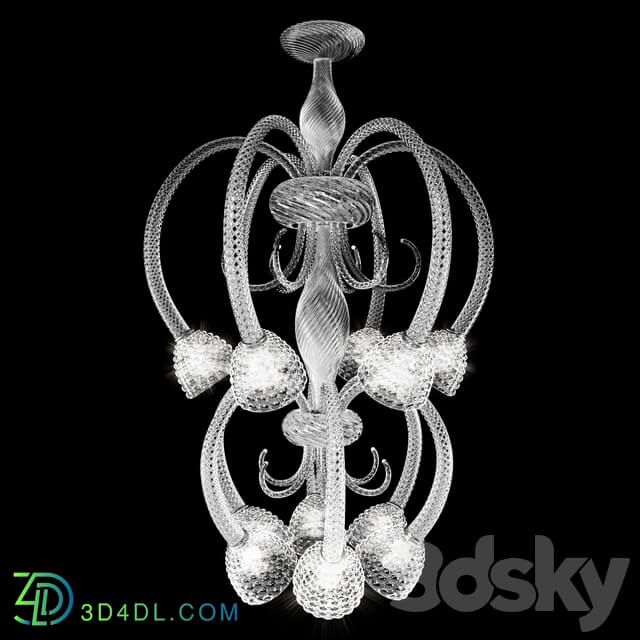 barovier toso quadri Pendant light 3D Models