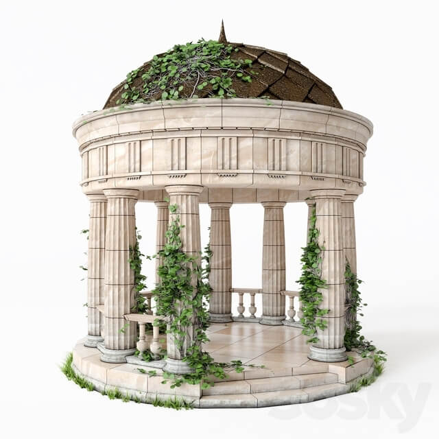 Rotunda classical antique V2 Other 3D Models