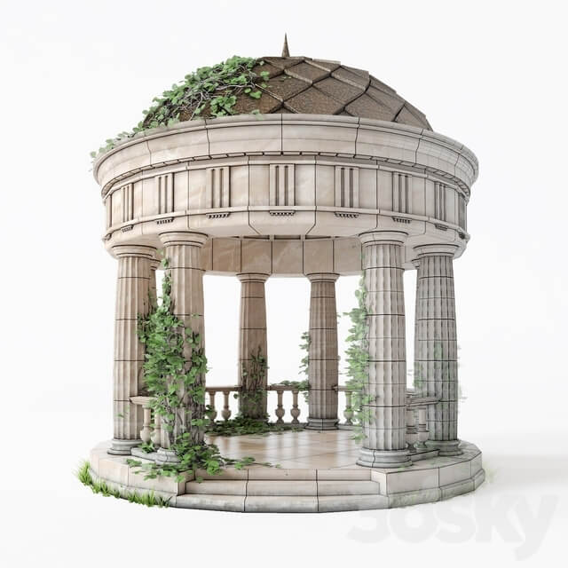 Rotunda classical antique V2 Other 3D Models