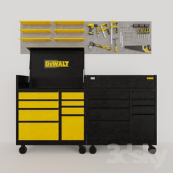 A set of DeWalt instruments on the punch panels 