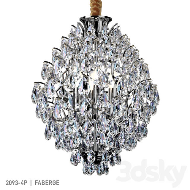 Favor 2093 4P Pendant light 3D Models