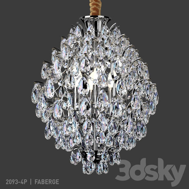 Favor 2093 4P Pendant light 3D Models