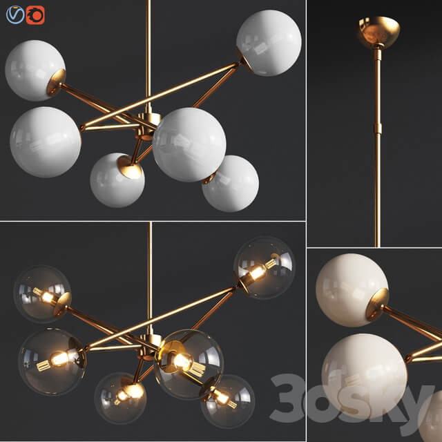 Turenne Large Dynamic Chandelier Circalighting Pendant light 3D Models