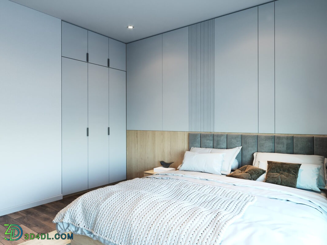 3D Interior Scenes File 3dsmax Model Bedroom 323 By PhiDinhHao