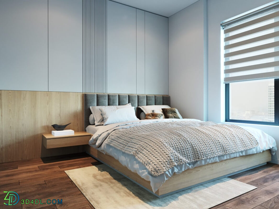 3D Interior Scenes File 3dsmax Model Bedroom 323 By PhiDinhHao