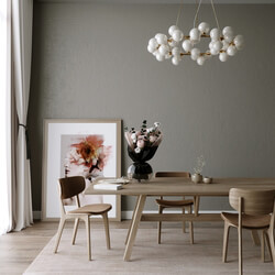  3D Dining Room Interior by Thai An Ngoc 