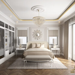  Neoclassical Bedroom Interior by Dam Anh 
