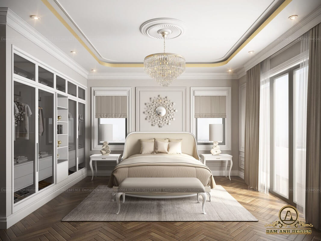  Neoclassical Bedroom Interior by Dam Anh