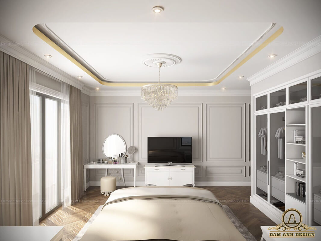  Neoclassical Bedroom Interior by Dam Anh