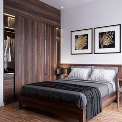 3D Interior Scene File 3dsmax Bedroom 193 By DangNamQuang  