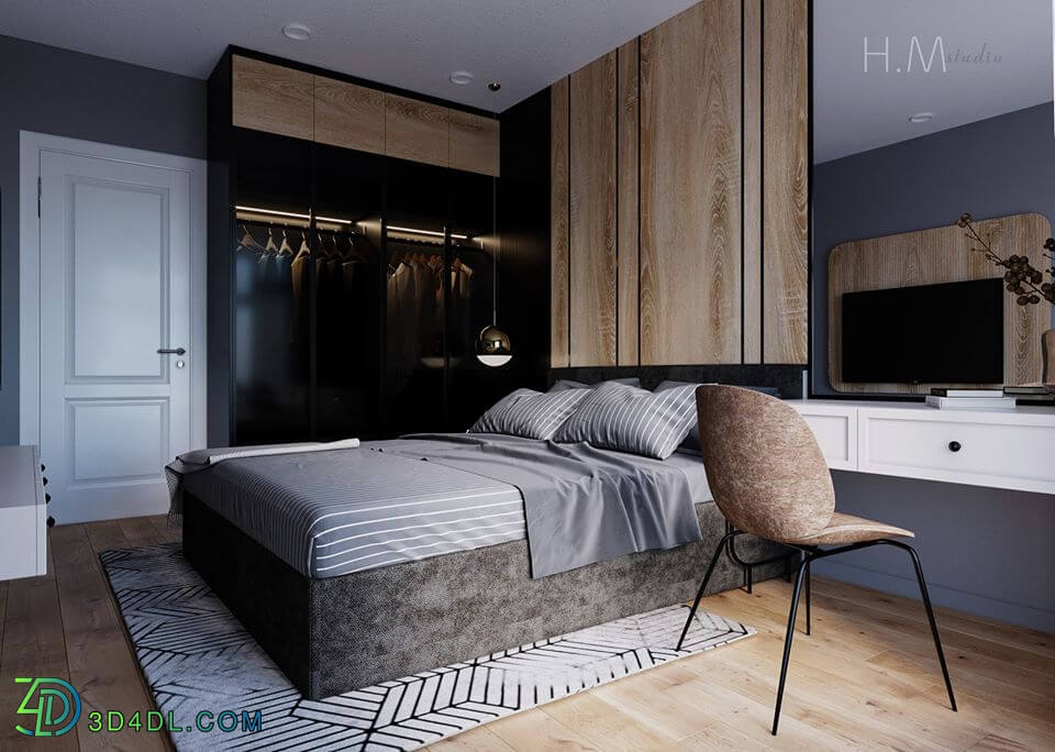 3D Interior Scenes File 3dsmax Model Bedroom 262 By HaMy