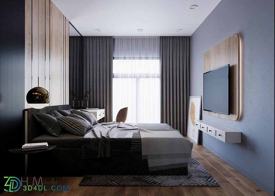 3D Interior Scenes File 3dsmax Model Bedroom 262 By HaMy