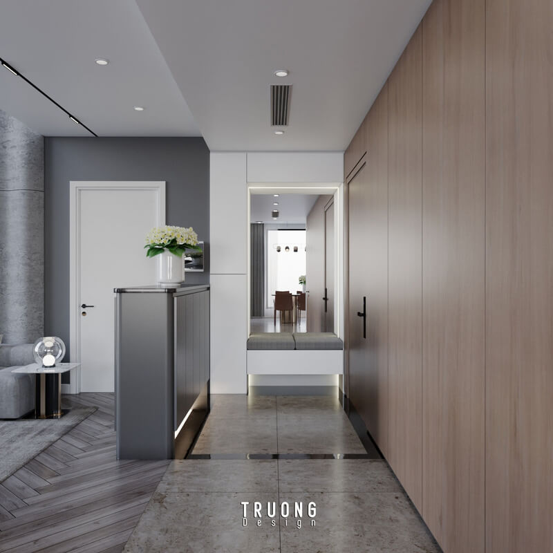  3D Living Room - Kitchen Interior By Truong