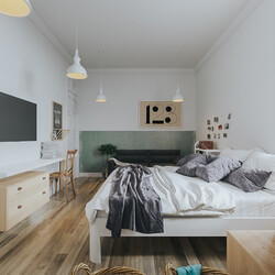 3D Interior Scenes File 3dsmax Model Bedroom 136 By TungDinhNguyen 