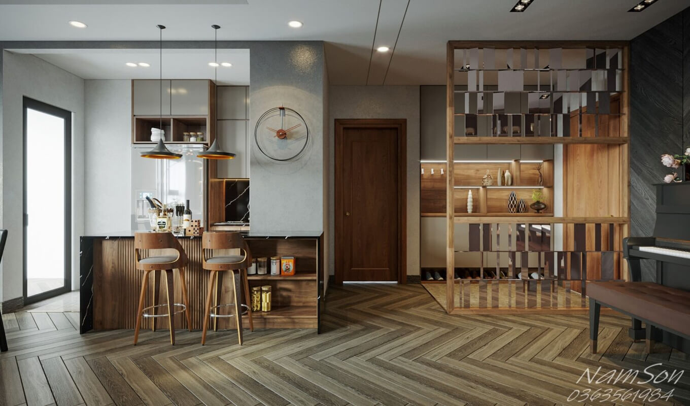 3D Interior Kitchen – Livingroom 298 Scene 3dsmax By Nam Son