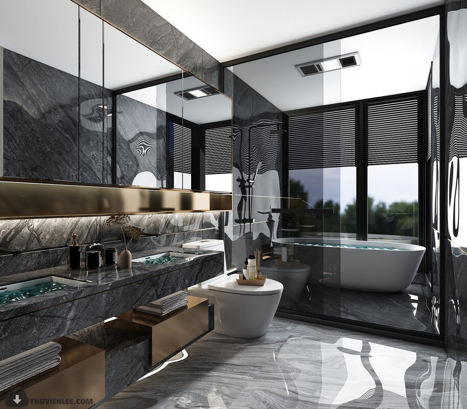  3D Bathroom Furniture by Huy Hieu Lee