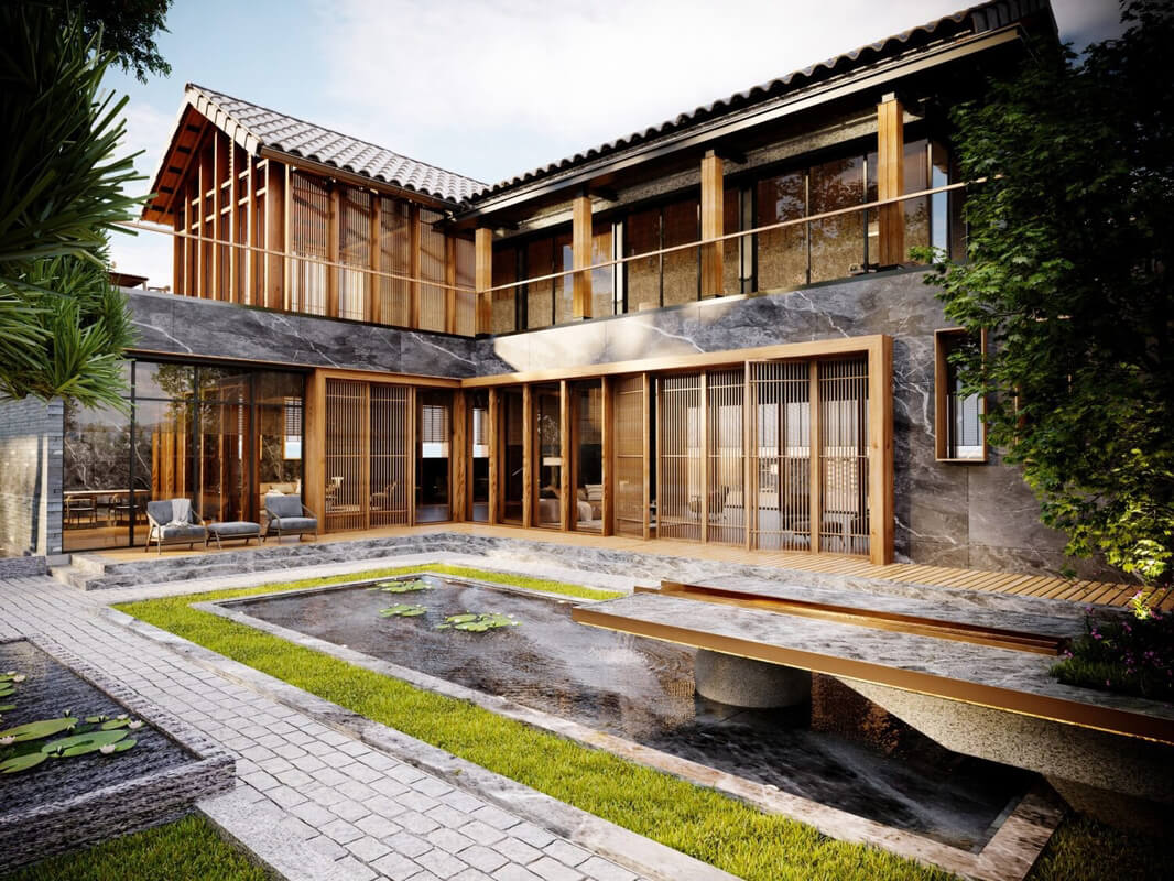  Japan Villa Exterior by Quan Kts