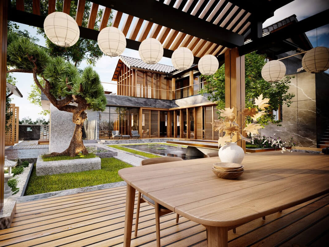  Japan Villa Exterior by Quan Kts