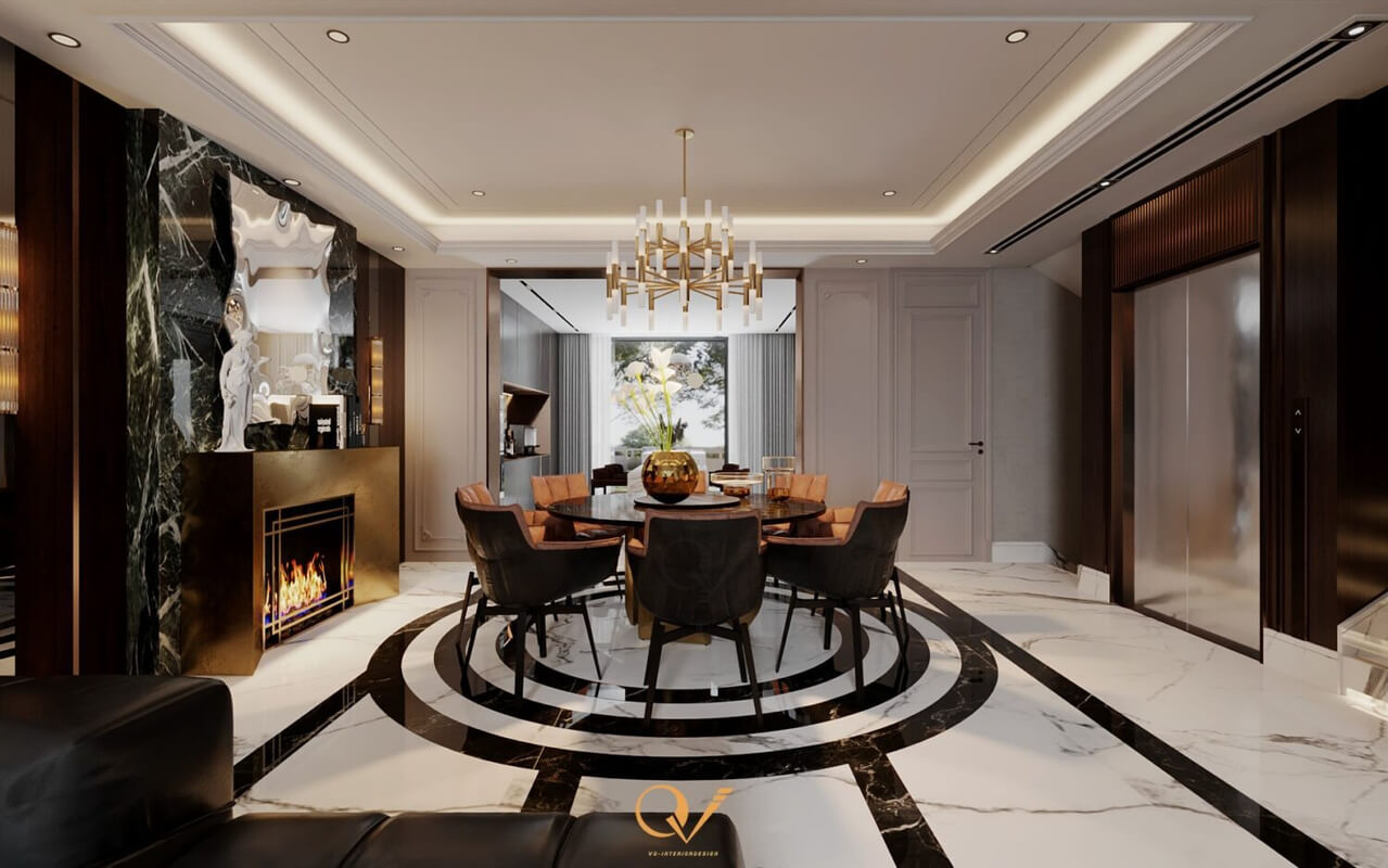  Living Room- Kitchen Interior Model By Van Quyet