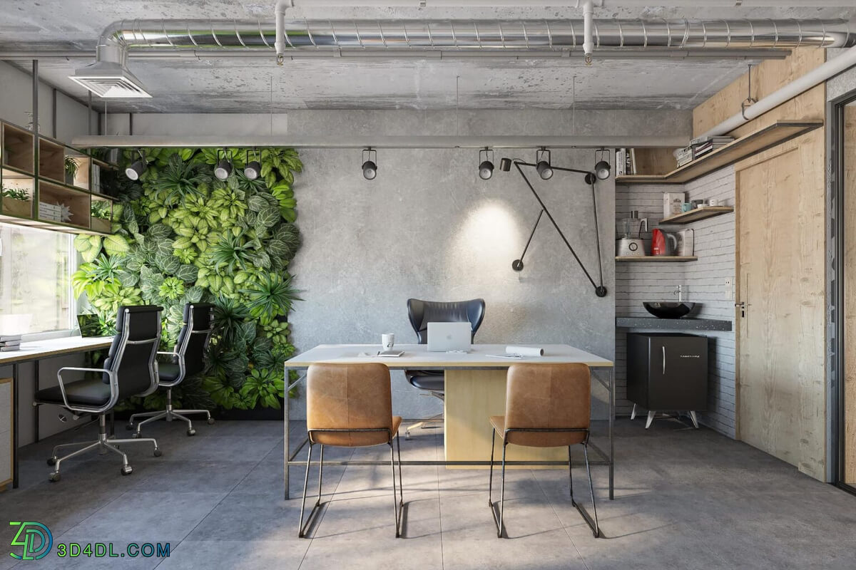 3d Interior Office Room 23 Scene File 3dsmax Model By DuyPham