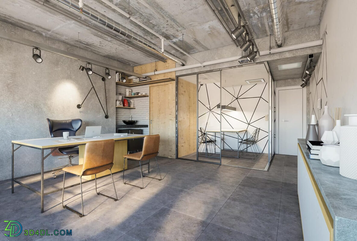 3d Interior Office Room 23 Scene File 3dsmax Model By DuyPham