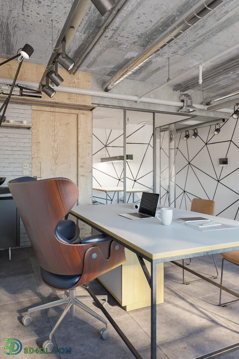 3d Interior Office Room 23 Scene File 3dsmax Model By DuyPham