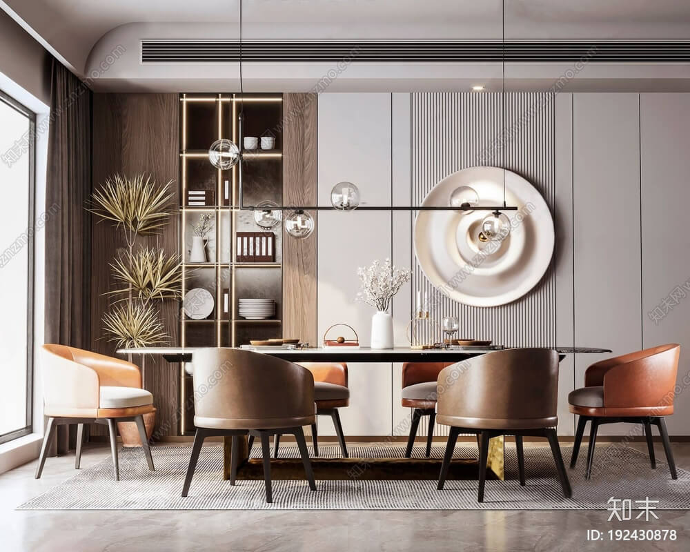 3D Model Dining Tables And Chairs 59 by Kha Vi
