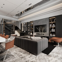 13267. 3D Living Room Interior Model Download by Nguyen Huu Cong 