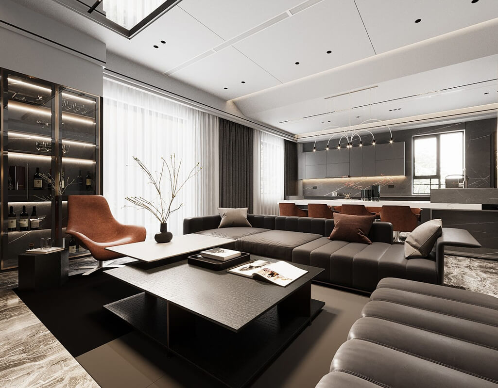 13267. 3D Living Room Interior Model Download by Nguyen Huu Cong