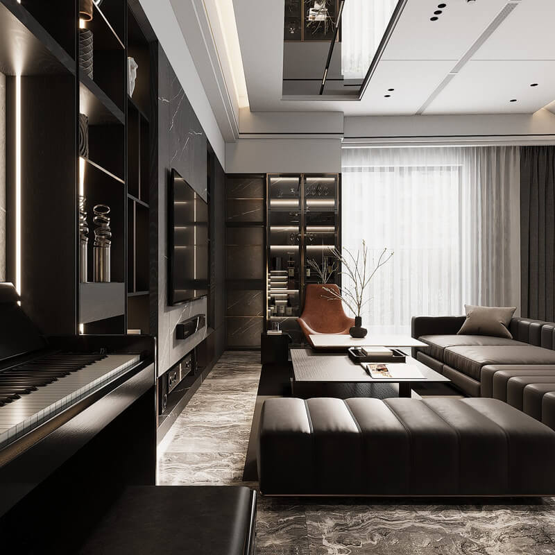 13267. 3D Living Room Interior Model Download by Nguyen Huu Cong