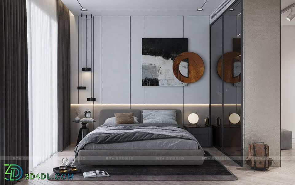 3D Interior Scenes File 3dsmax Model Bedroom 255 By LeAnhDung