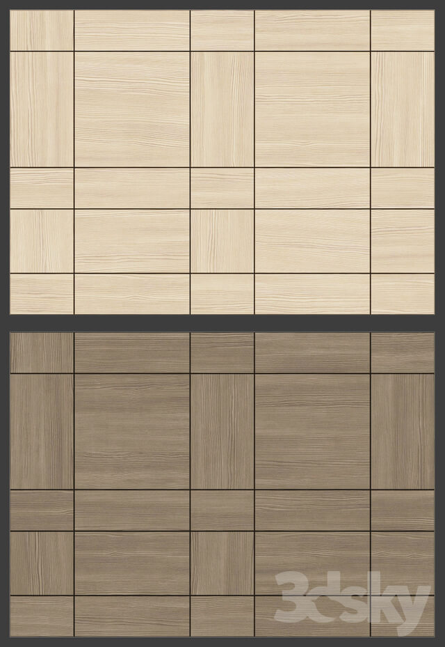 Acoustic decorative panels 4 kinds set 015