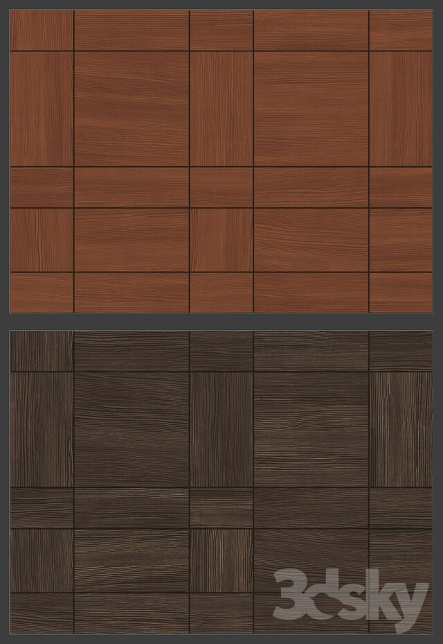 Acoustic decorative panels 4 kinds set 015
