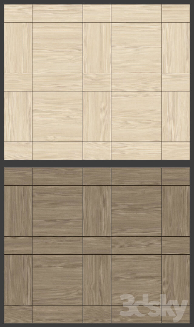 Acoustic decorative panels 4 kinds set 016
