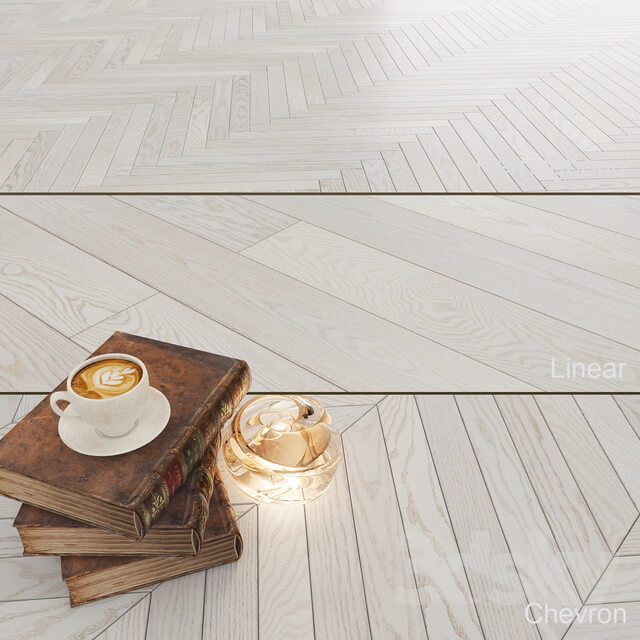 Wood Parquet Polarwood Oak Elara White Matt