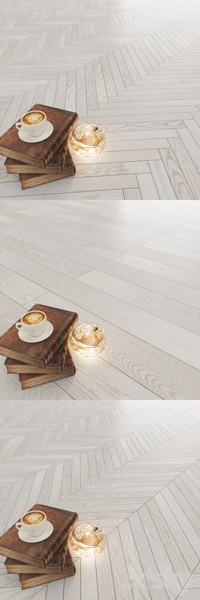 Wood Parquet Polarwood Oak Elara White Matt
