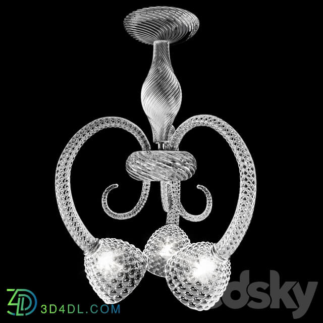 barovier toso quadri Pendant light 3D Models