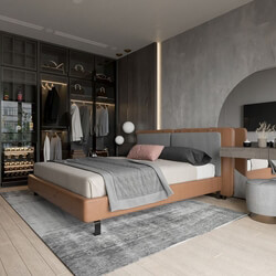 3D Interior Scenes File 3dsmax Model Bedroom 264 By NguyenHa 