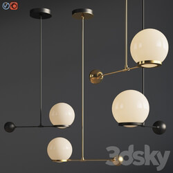 O G Contrapesso 8 inch Globe Led Pendant Pendant light 3D Models 
