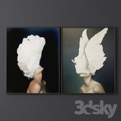 Paintings in the framework of 