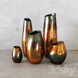 West Elm Luster Curve Vases 