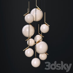 Chandelier IC GOLD Pendant light 3D Models 