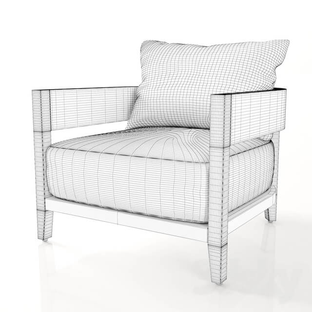 balmain teak lounge chair