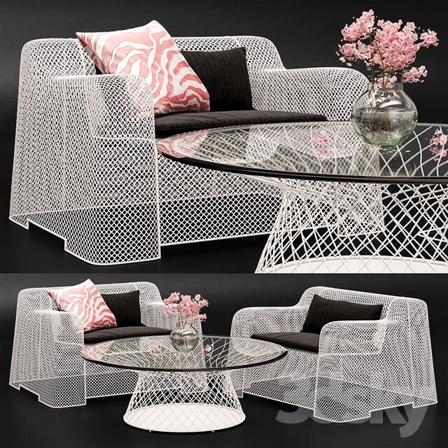 Arm chair Coalesse Ivy Chair Emu Table