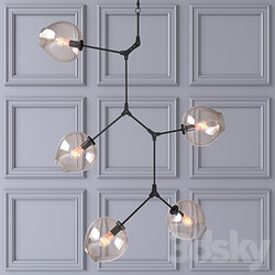 Ceiling lamp Branching Bubbles 5 lamps Pendant light 3D Models 