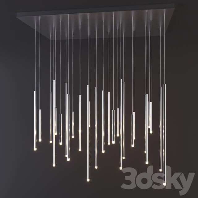 A Tube Nano Cluster sistem Pendant light 3D Models