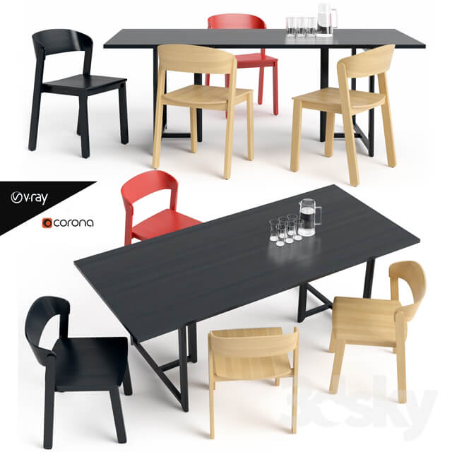 Table Chair Pur Chair and Seleri table