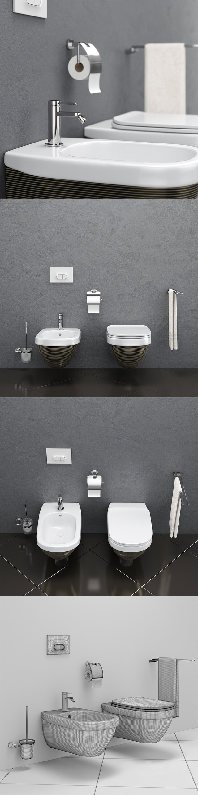 Toilet and bidet HATRIA ABITO
