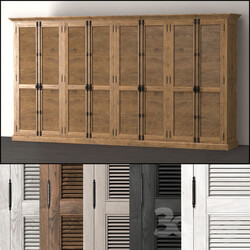 Wardrobe Display cabinets Walk in wardrobe eight door SHUTTER DREW 