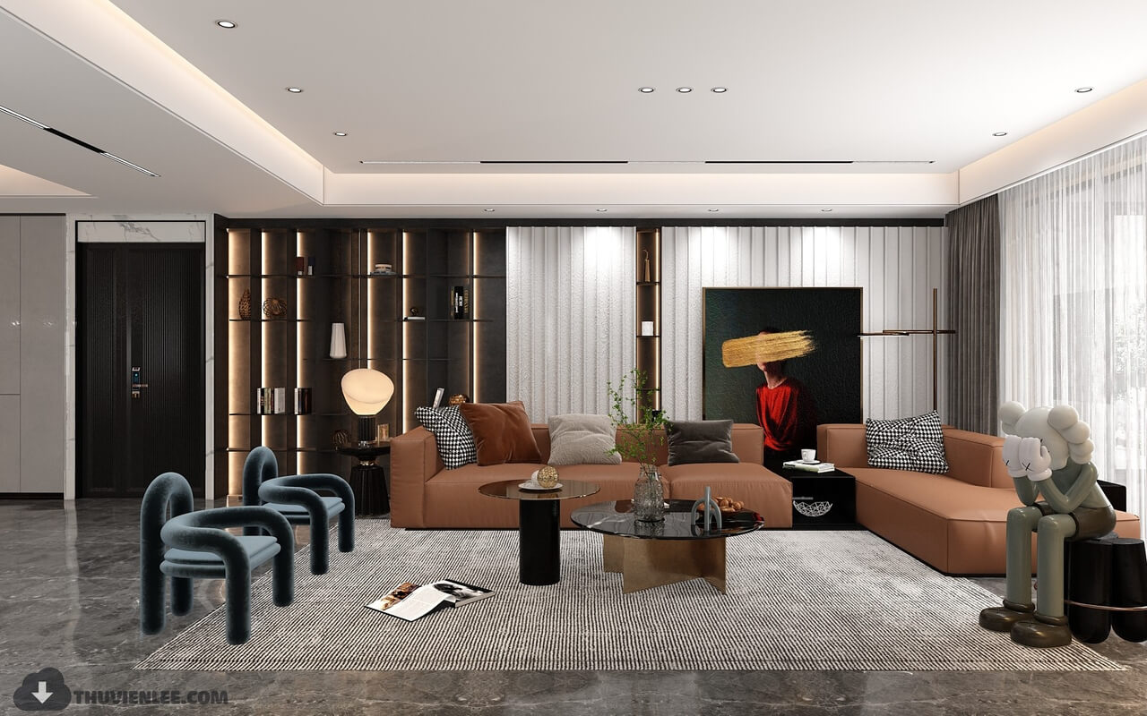 3D Interior Scene File 3dsmax Model Livingroom 571 By Huy Hieu Lee